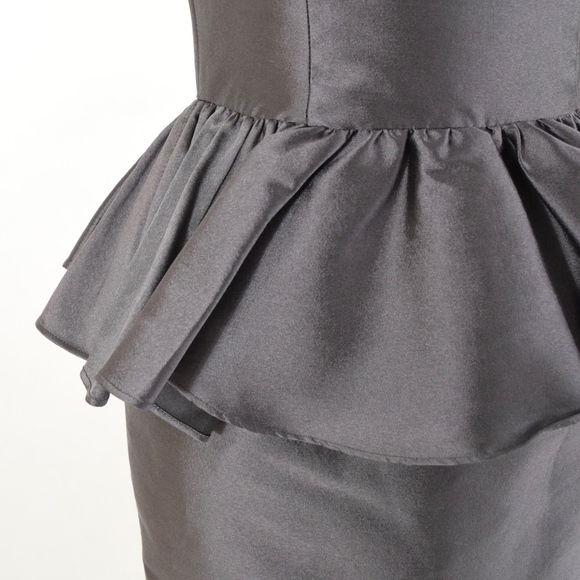 Chloe & Reese Silk Peplum Cocktail Dress - Picture 3 of 7